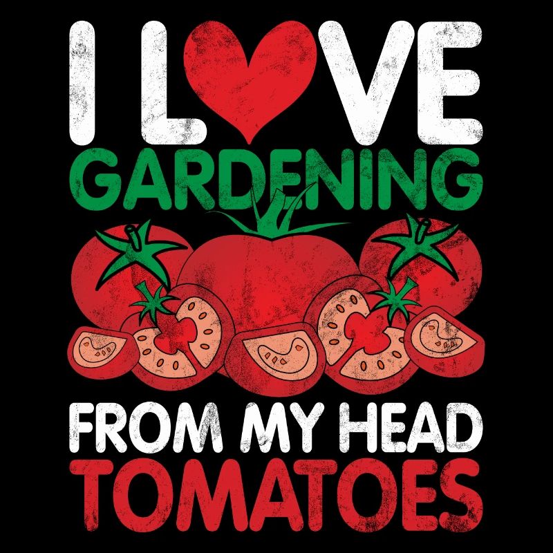 Garden Tomatoes Vegetables Gardener Head Tomatoes