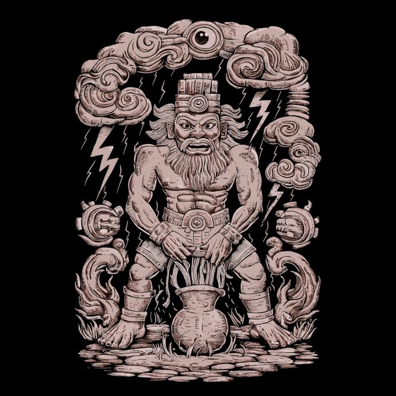 Dieu Maya Mythologie Maya Chaac est dans le