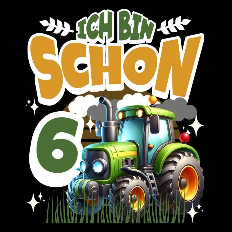 Traktor 6. Geburtstag Kindergeburtstag