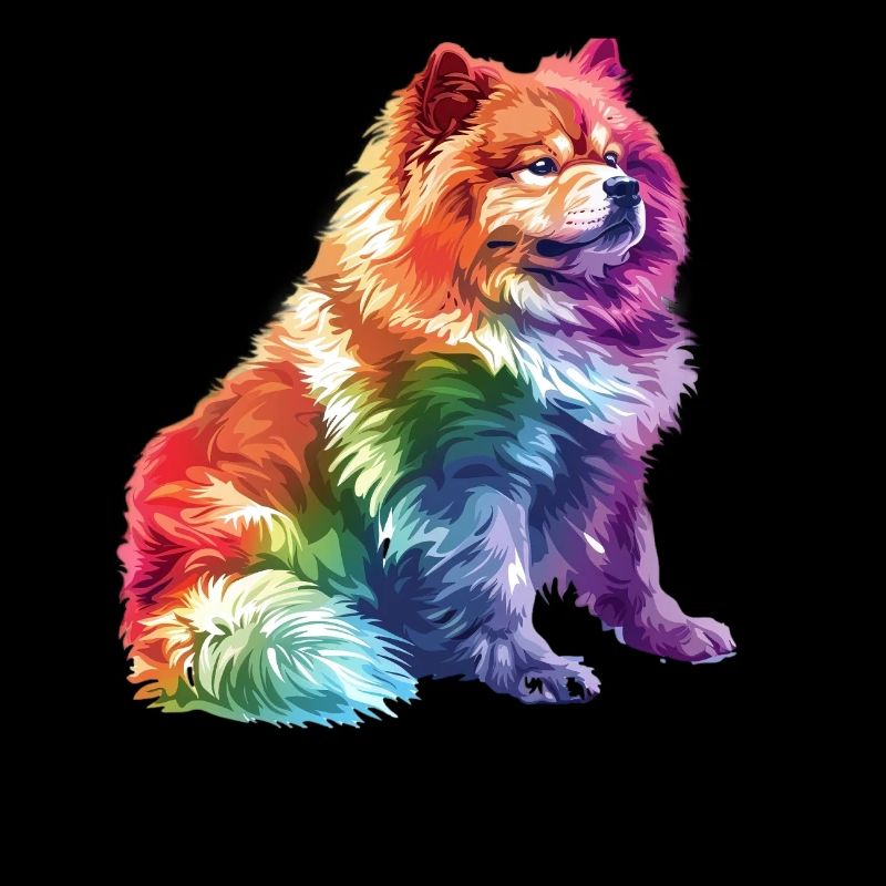 Chow Chow Race de chien aux couleurs de l’arc-en-ciel