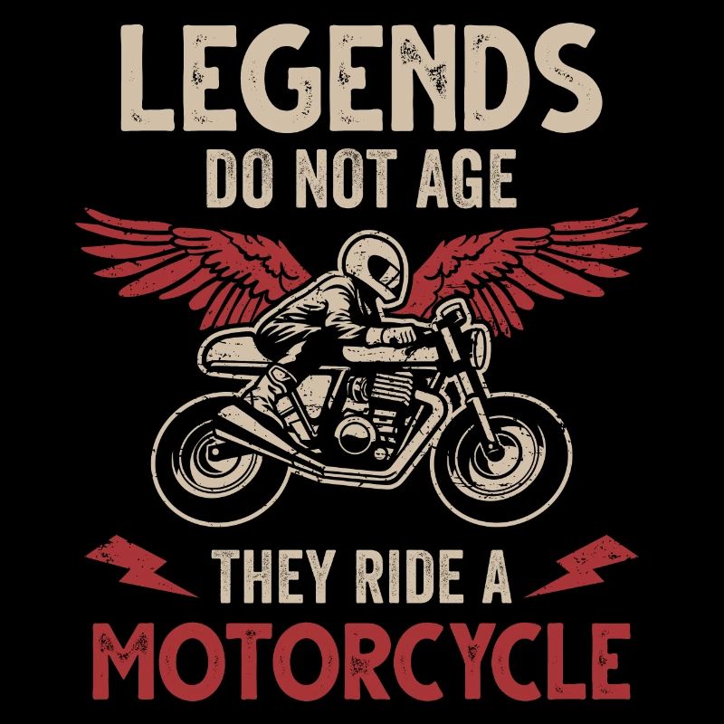 Motorcycle Legend Birthday Biker Motorcyclist
