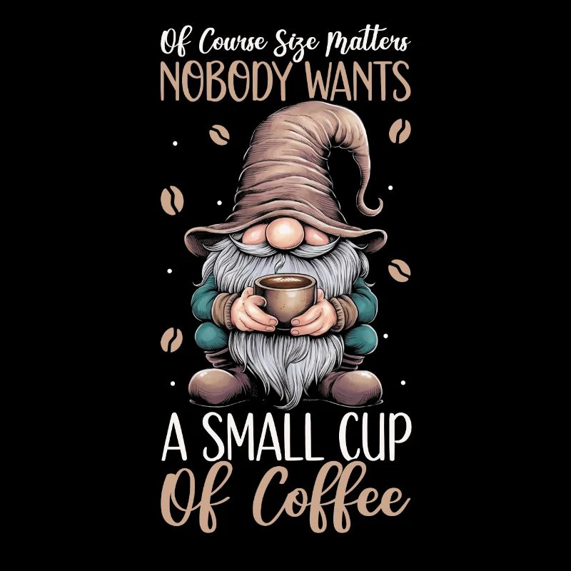 Funny Gnome & Coffee Lover Garden Gnomes Café