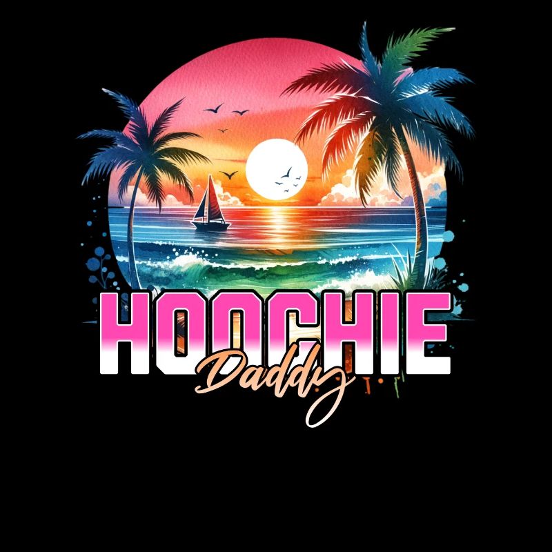 Hoochie Daddy Retro Strand Sonnenuntergang Hoochie