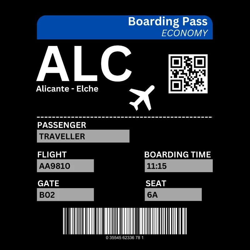 Billet d’avion Alicante Espagne Idée de vacances