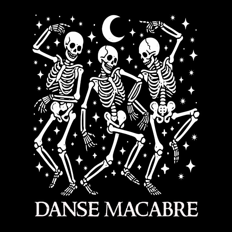 Danse Macabre Dancing Skeletons Halloween Français