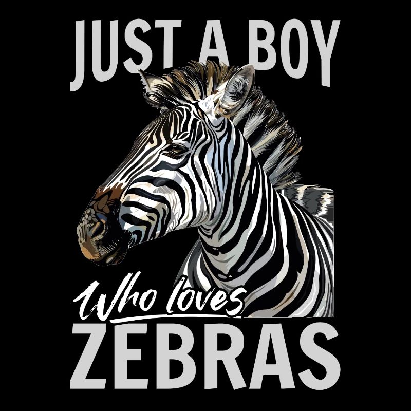Drôle d’animal zèbre juste un garçon qui aime les zèbres