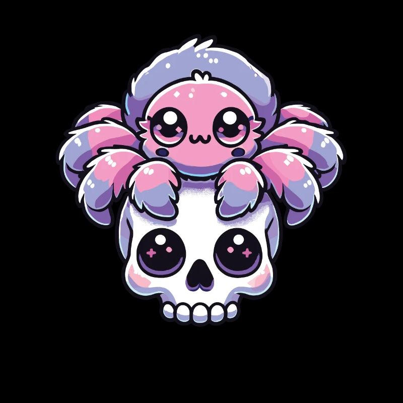 Kawaii Gothic Tarantel Pastellfarben Gothic Goth