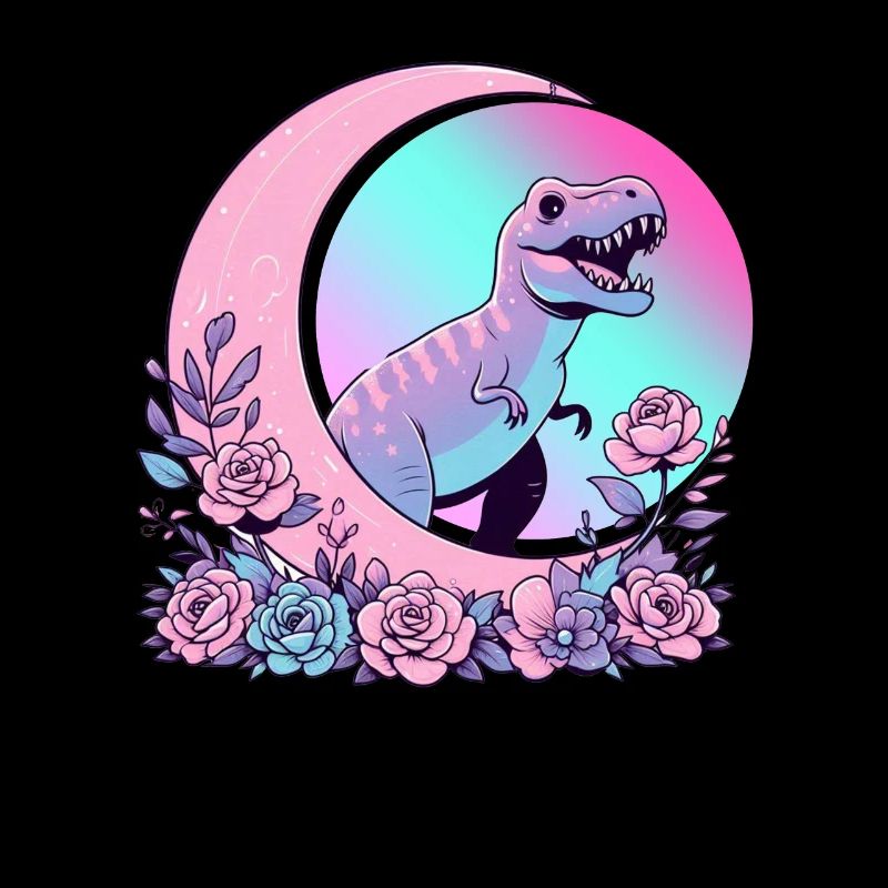 Pastel Goth T-Rex Kawaii Aesthetic Creepy