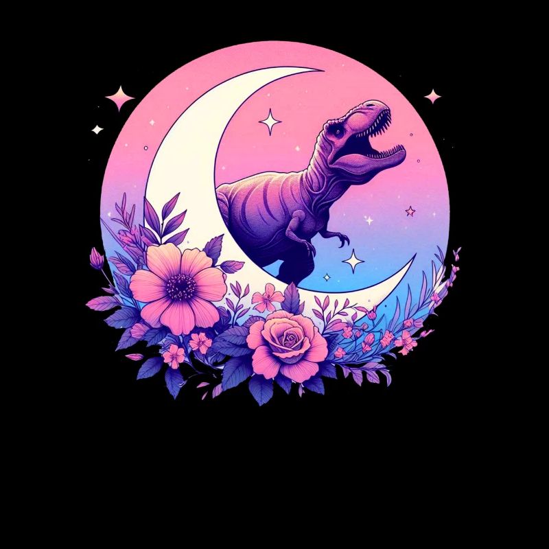 Pastell Goth T-Rex Kawaii Ästhetischer Gruseliger