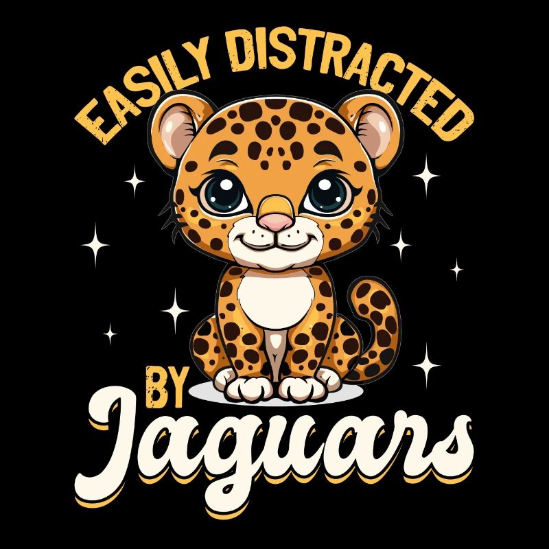 Drôle d’animal jaguar facilement distrait par les jaguars