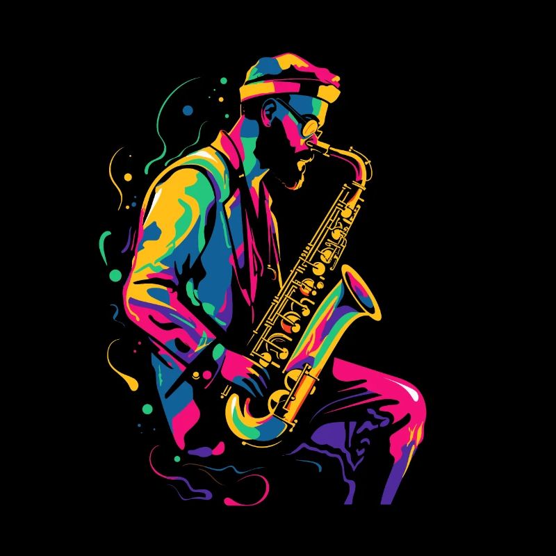 Saxophonist 90er Look