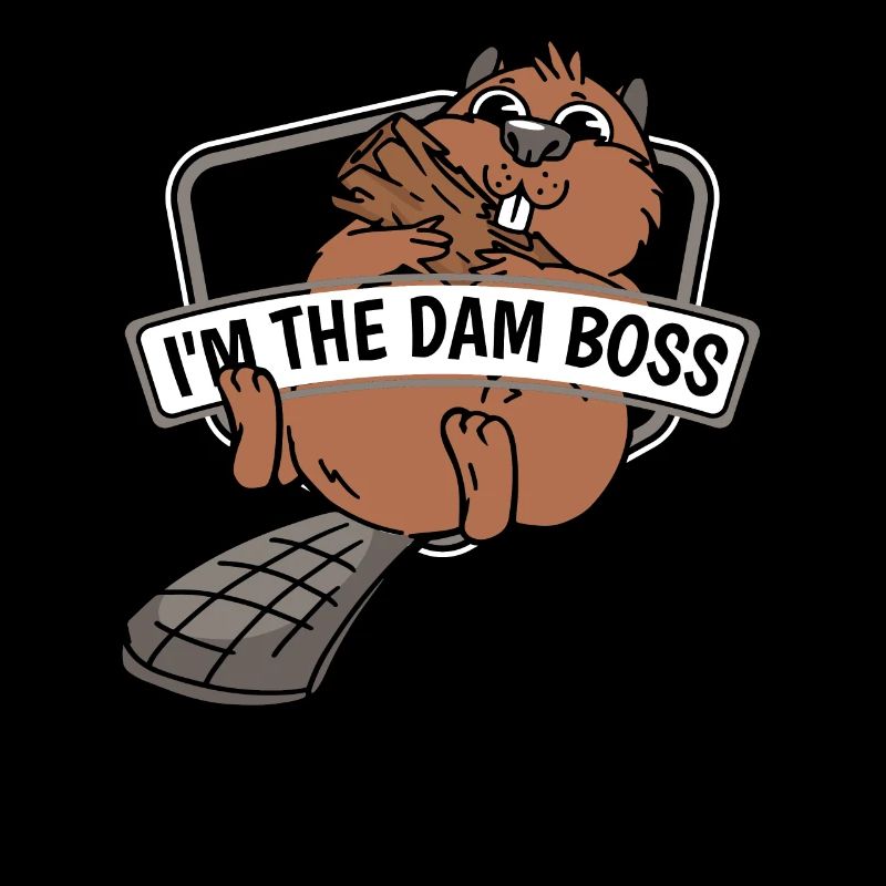 Ich bin der Damm Eurasischer Castor canadensis Biber