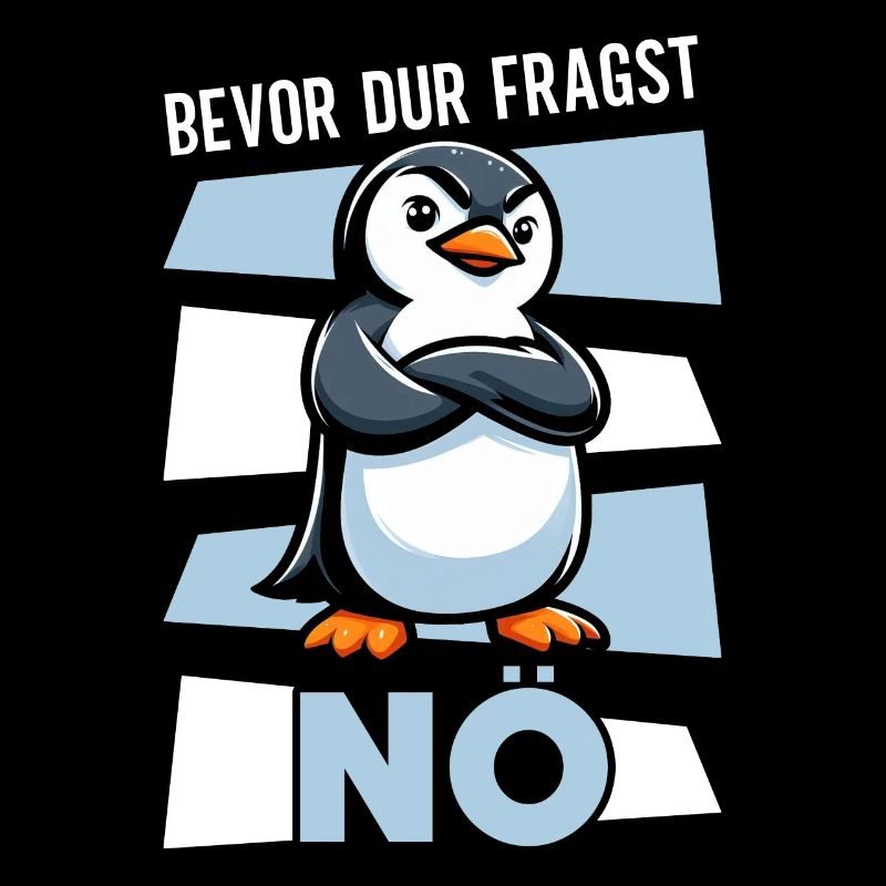 Before You Ask No Funny Penguin Saying
