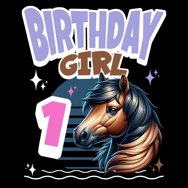 Pferd 1. Geburtstag Mädchen Kinder