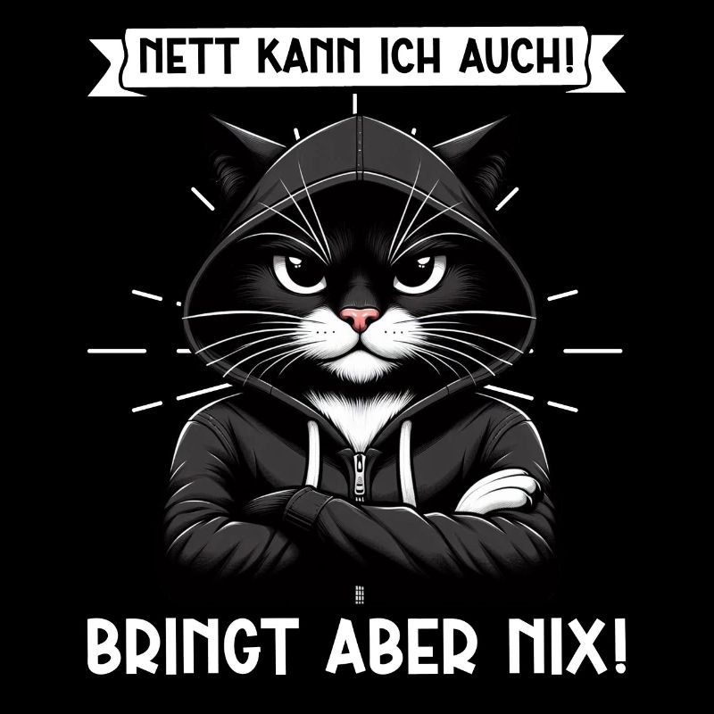I can be nice too! But it's no use! Cat Funny