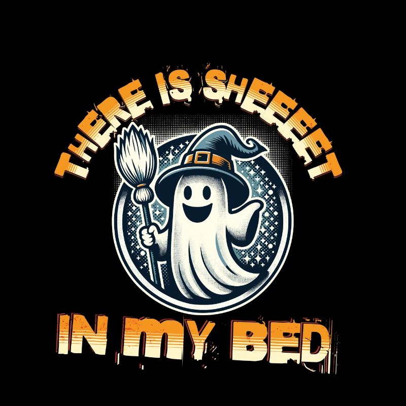 Lustiger Geister Spruch il y a un drap dans mon lit