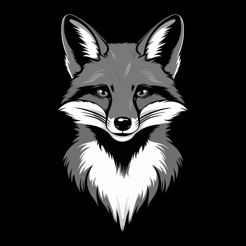 Fox Art Design Stylish Portrait