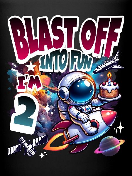 Astronaute 2e anniversaire Espace