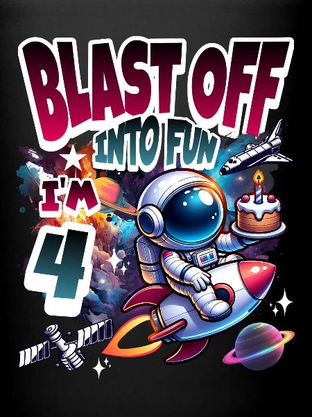 Astronaute 4e anniversaire Espace