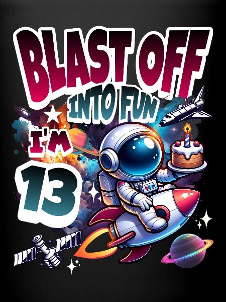 Astronaute 13e anniversaire Espace