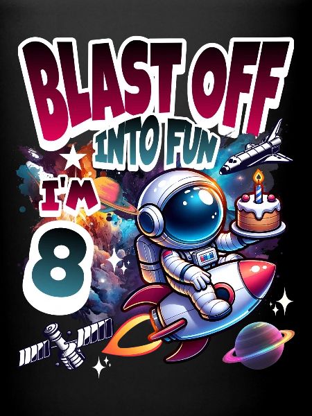 Astronaute 8e anniversaire Espace