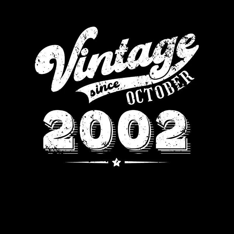 Vintage since October 2002 Geburtstag Geschenk
