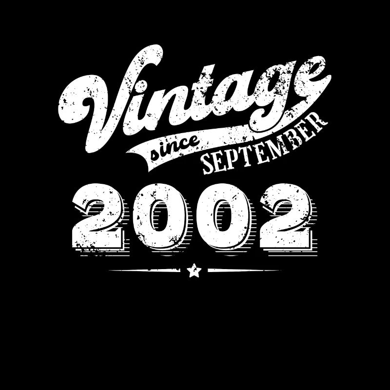 Vintage since September 2002 Geburtstag Geschenk