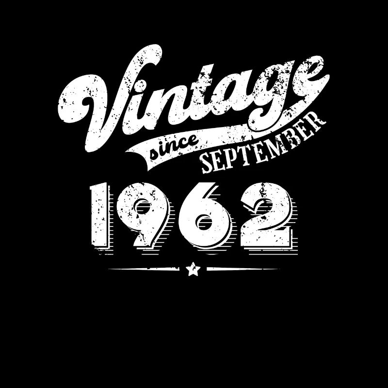 Vintage since September 1962 Geburtstag Geschenk
