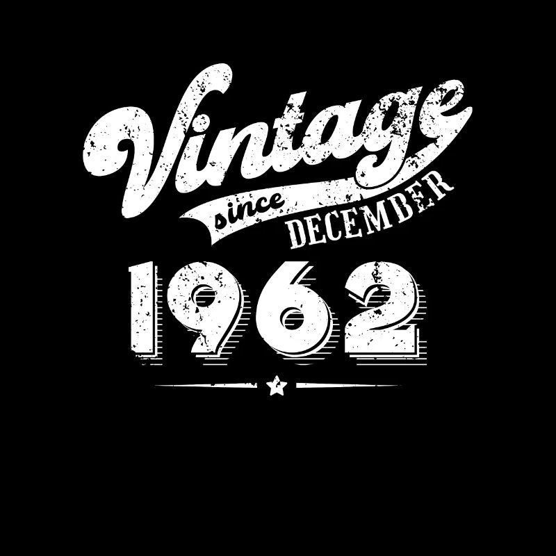 Vintage since December 1962 Geburtstag Geschenk