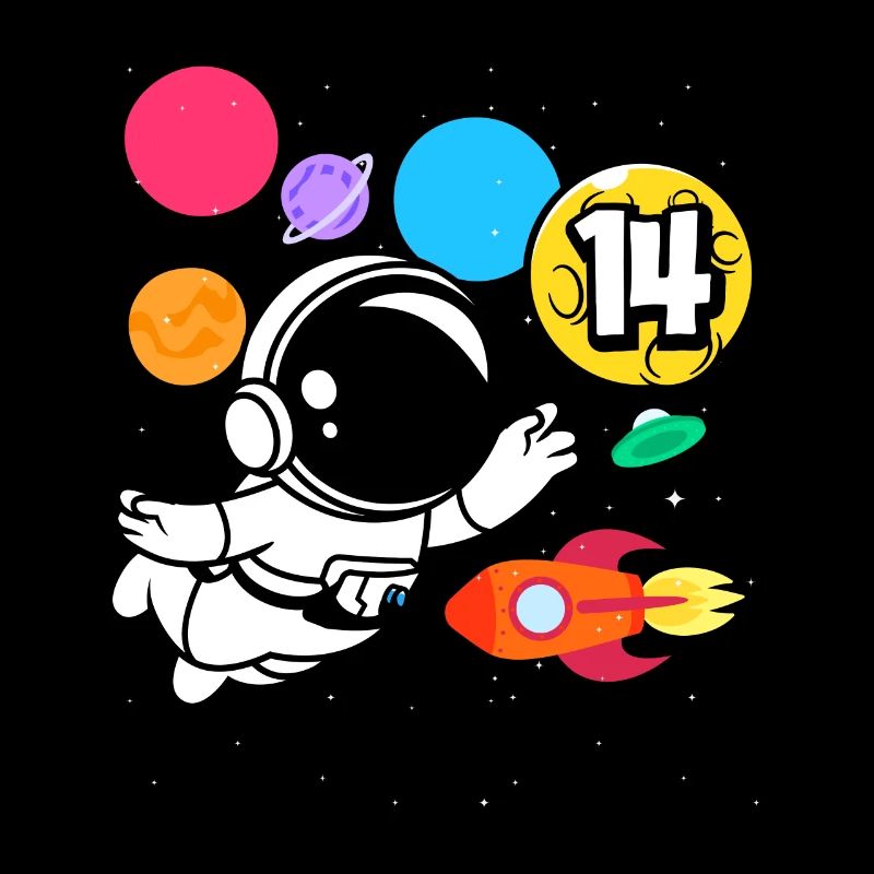 14. Geburtstag Jungen Astronaut Geburtstag