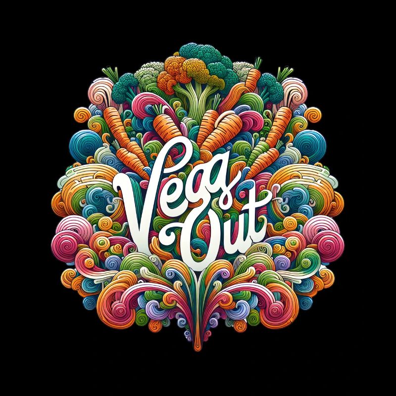 Psychedelic Vegetable Vegetarian Vegan Gift