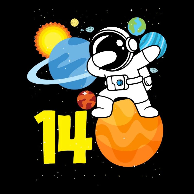14. Geburtstag Jungen Astronaut Geburtstag