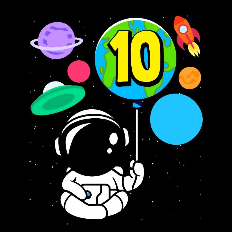 10. Geburtstag Jungen Astronaut Geburtstag