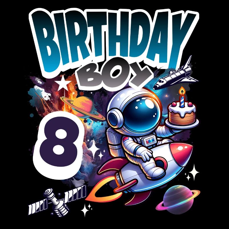 Astronaute 8e anniversaire Espace