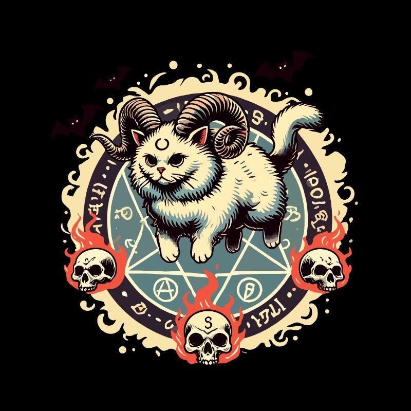 Mignon Lucifer chat drôle chats invocation