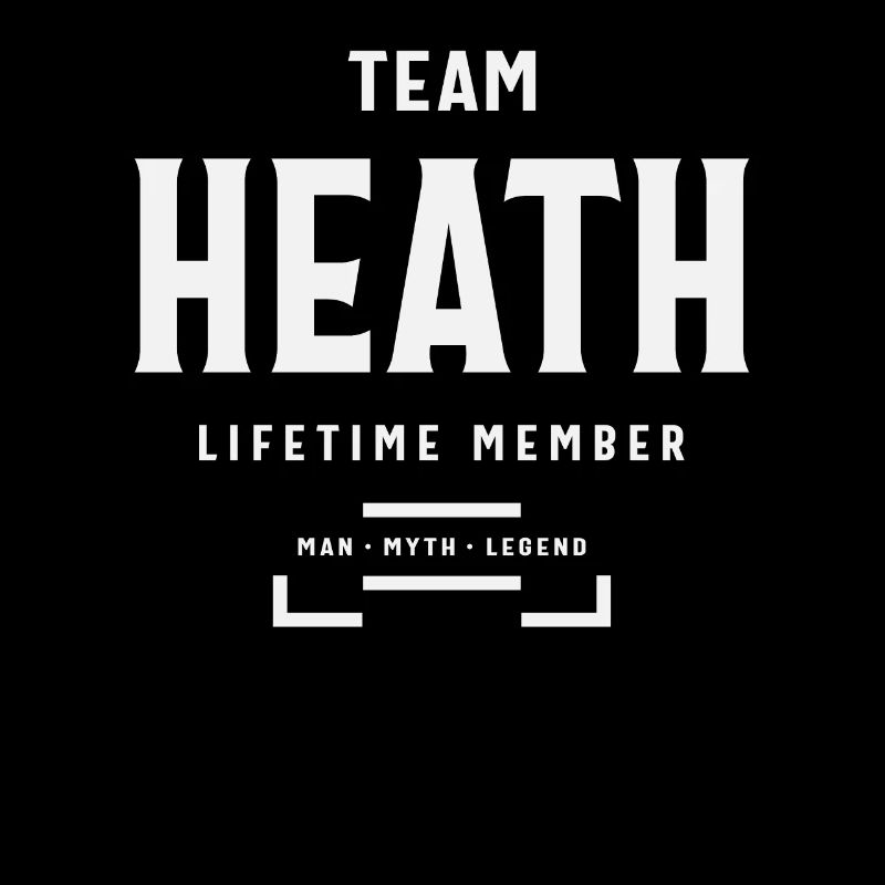 Team Heath Personalized Name Heath
