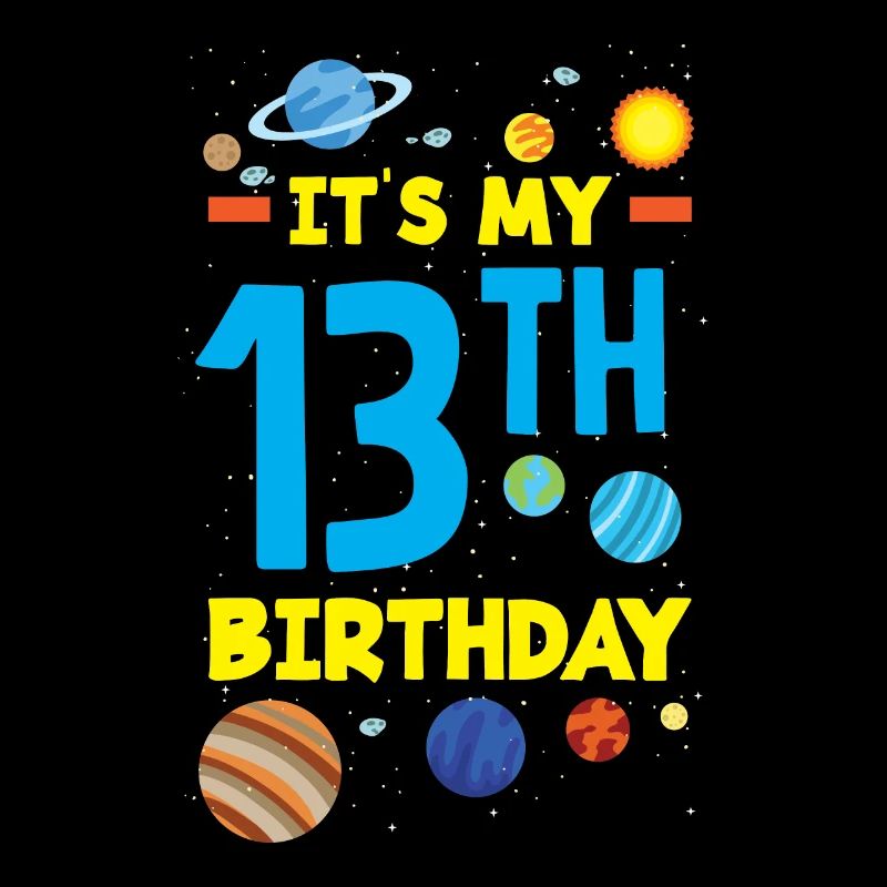 13. Geburtstag Jungen Astronaut Geburtstag