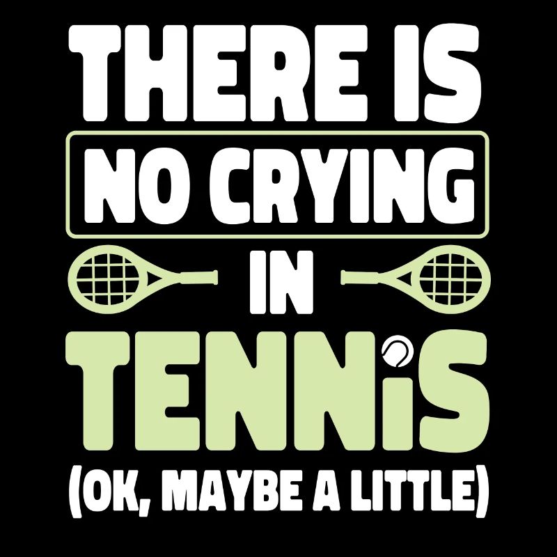 Funny Tennis Player Racket There