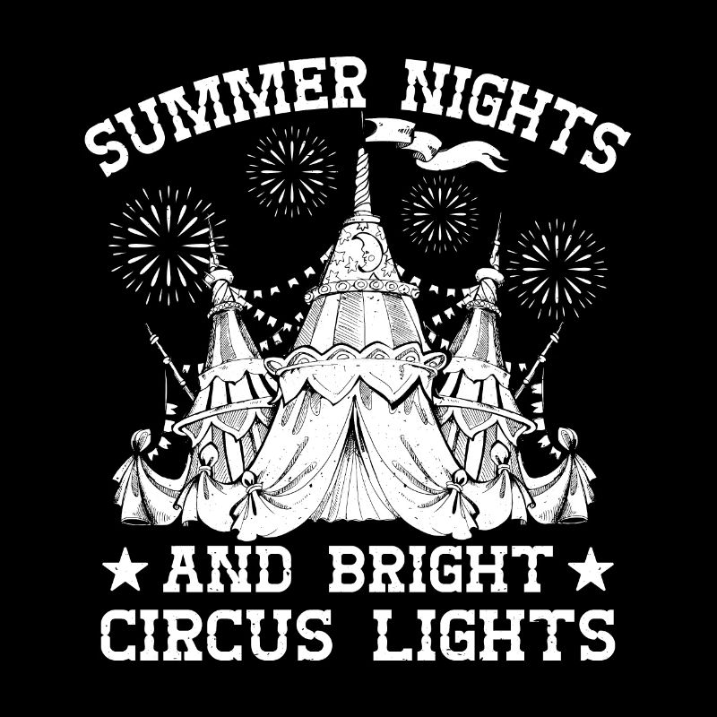 Circus Graphic Summer Night Circus Light Gift Idea