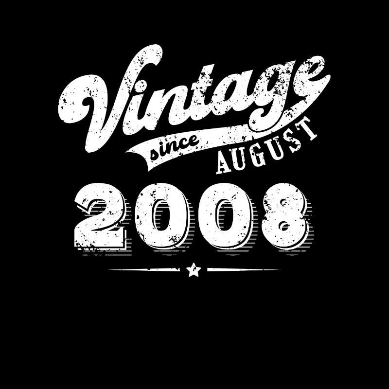 Vintage since August 2008 Birthday Gift