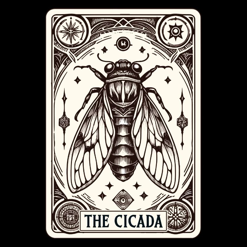 Cicada Tarot Card Brood Emergence