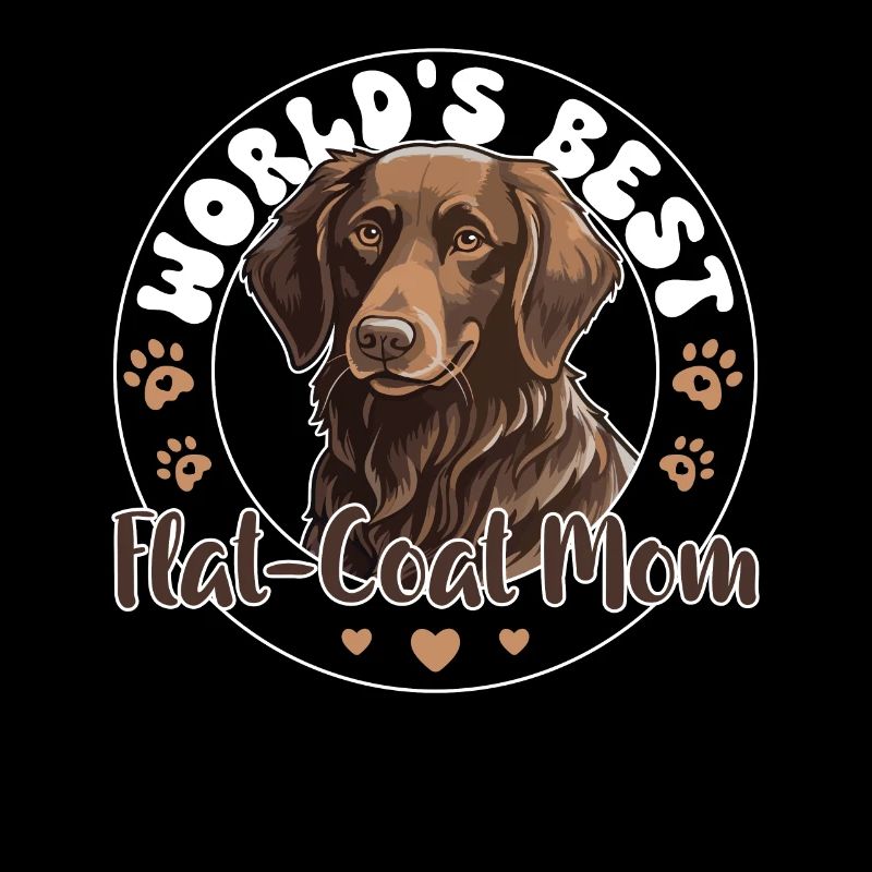 Flat Coated Retriever Groovy Flat-Coat Mom