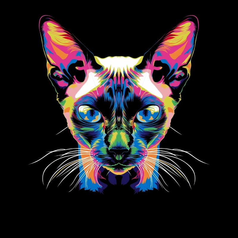 Siamese Cat Popart