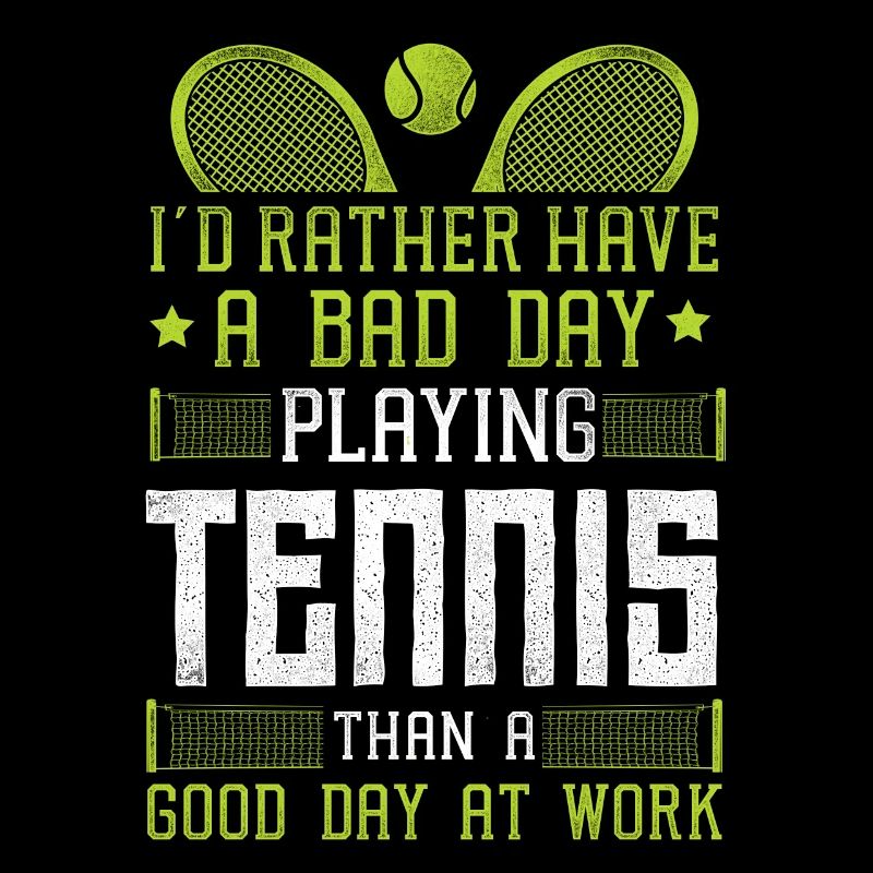 Funny Tennis Player Racket I'd