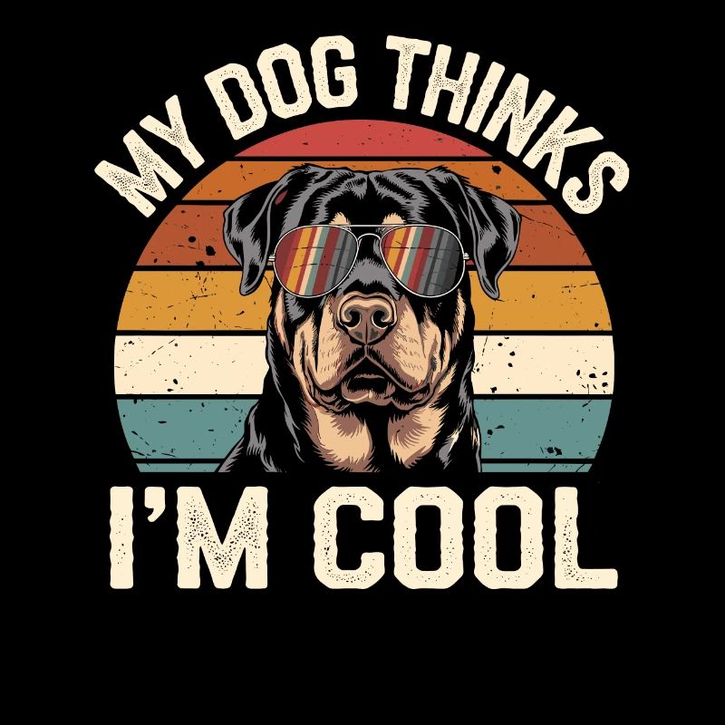 Rottweiler Mon chien pense que je suis cool