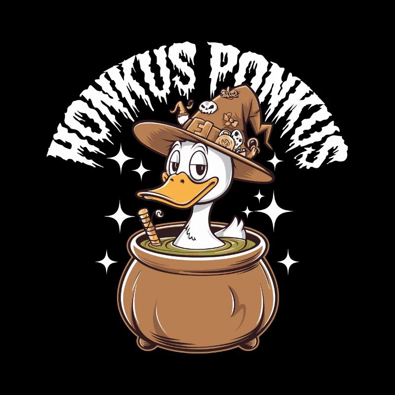 Honkus Ponkus Funny Duck Witch Halloween Magic