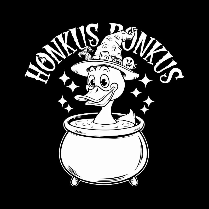 Honkus Ponkus Funny Duck Witch Halloween Magic