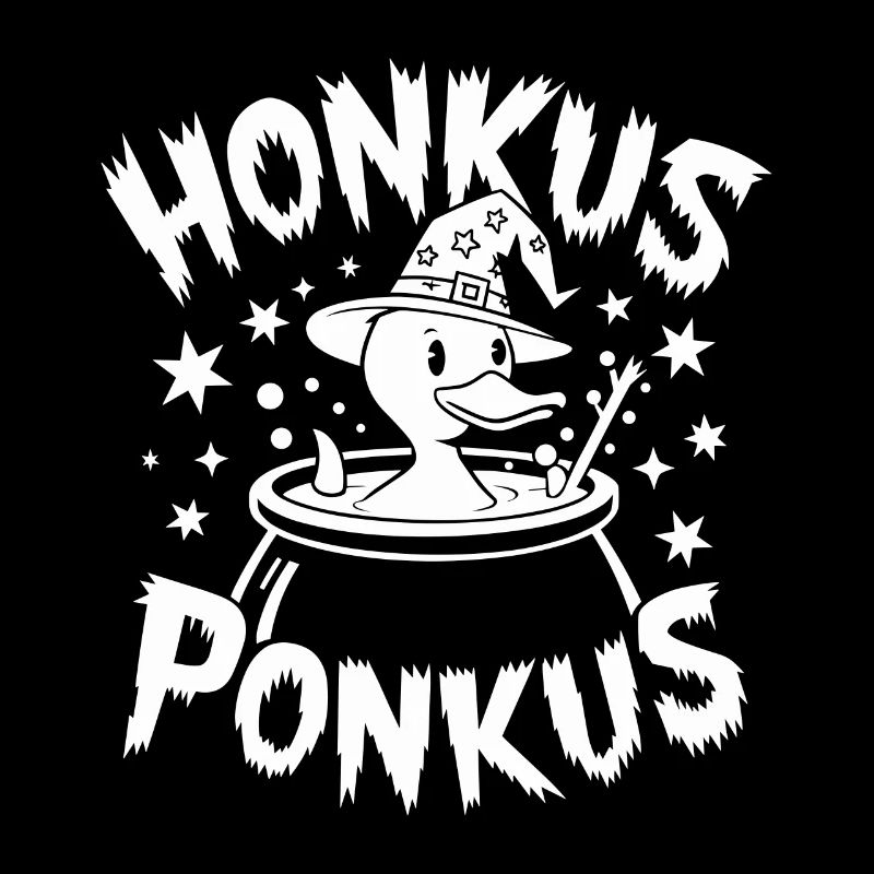 Honkus Ponkus Funny Duck Witch Halloween Magic