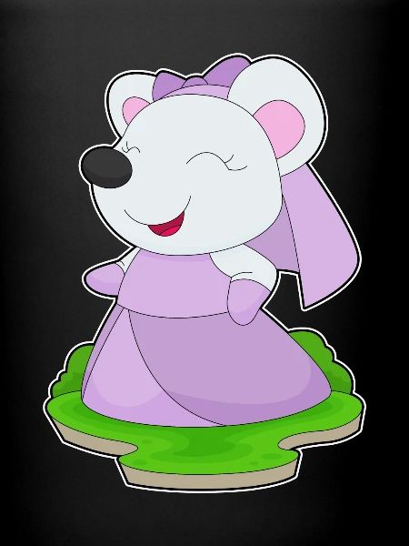 Souris Voile de mariée mariage