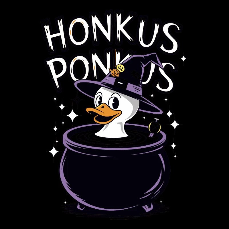 Honkus Ponkus Funny Duck Witch Halloween Magic